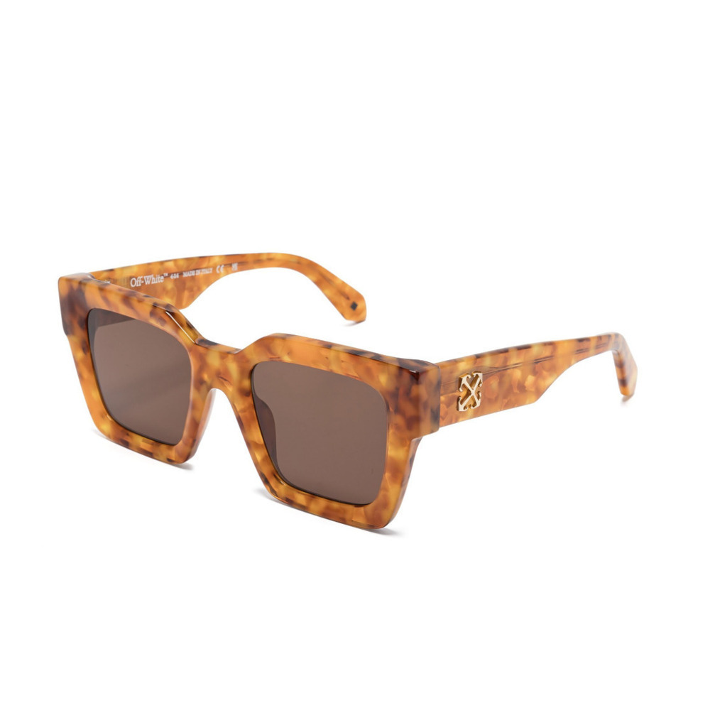 NWT Off-White Jackson OERI13IF24PLA0016D64 Havana 50mm Sunglasses